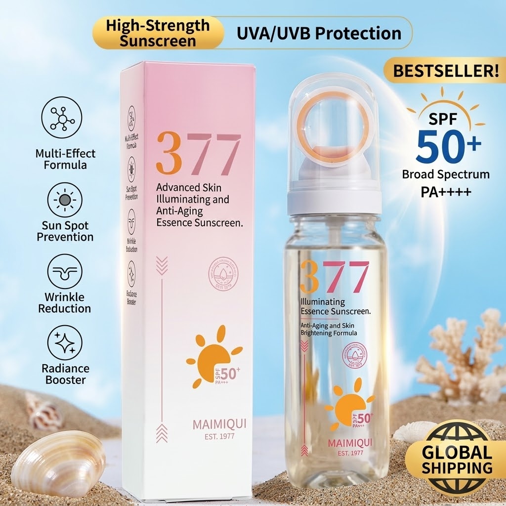 Spf 50 Waterproof Sunscreen - MAIMIQI 90g 377 Beyazlatıcı Güneş Koruyucu