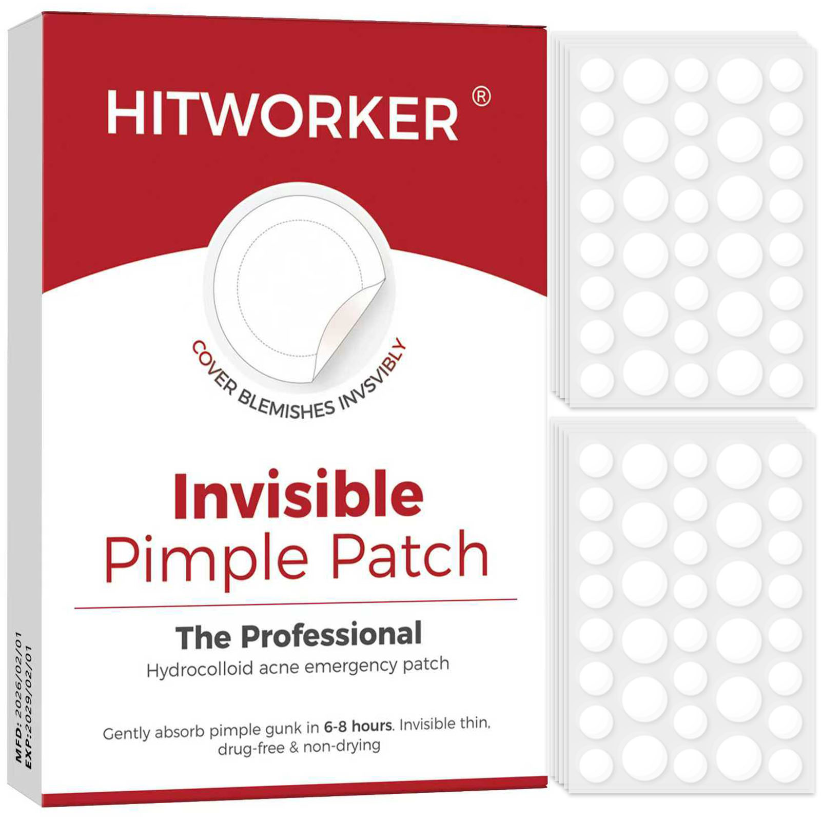 Hydrocolloid Pimple Patch - Kutu Başına 36/360 Adet Hidrokolloid Akne