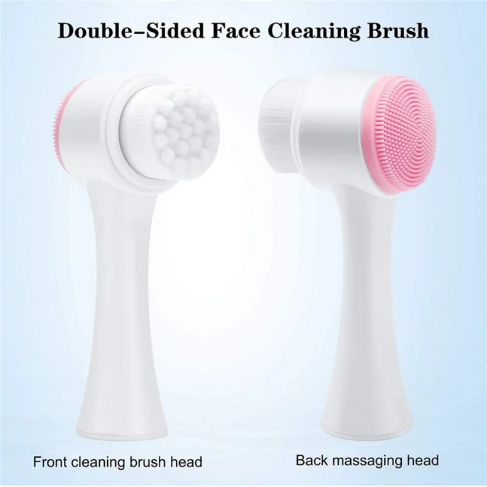 Silicone Face Scrubber Electric - 3D Çift Taraflı Silikon Yüz Temizleme