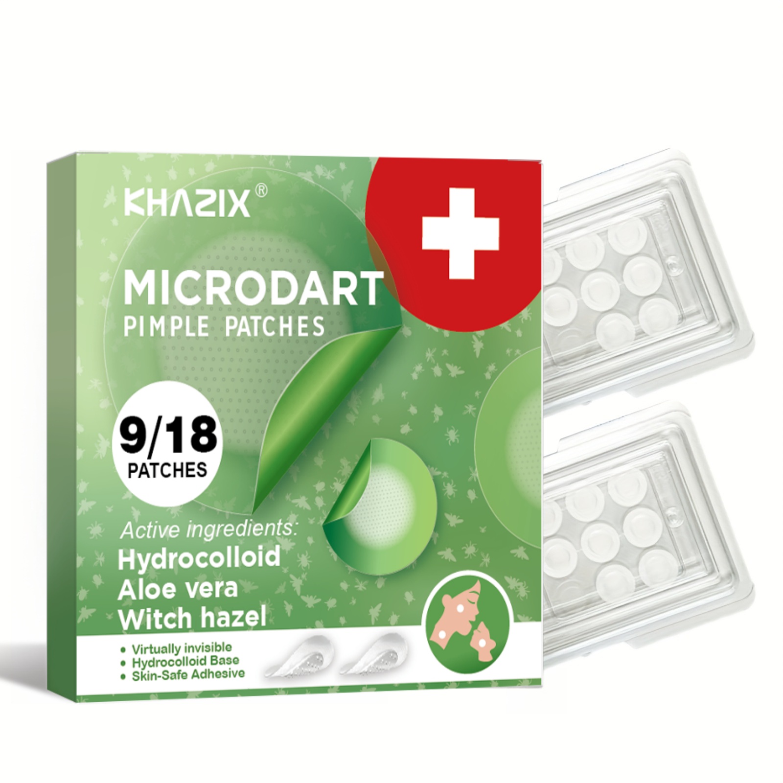 Hydrocolloid Pimple Patch - Gece Boyu Mikro-Dart Akne Bantları -