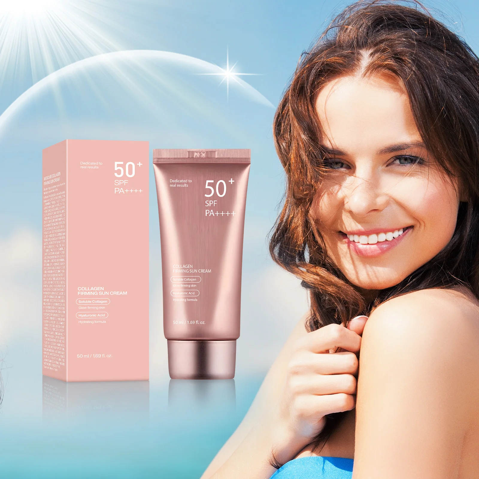 Spf 50 Waterproof Sunscreen - Güneş Koruyucu SPF50 PA+++ Suya Dayanıklı