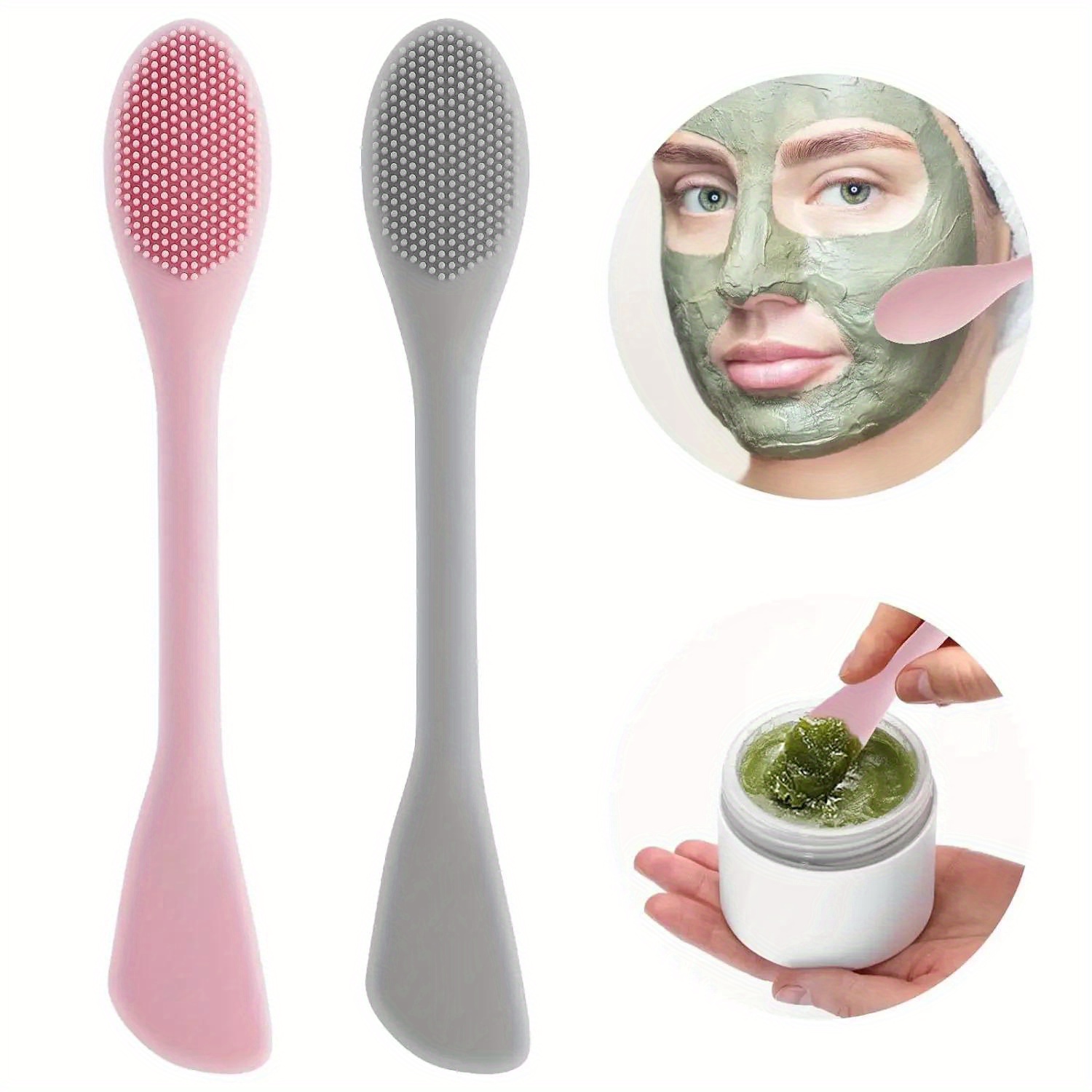 Silicone Face Scrubber Electric - Çift Kafa Yüz Maskesi Fırça Silikon