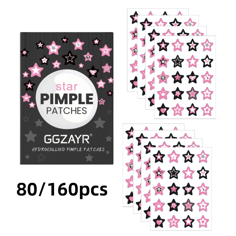 Skincare - 80/160 adet Yıldız Sivilce Bandı Seti