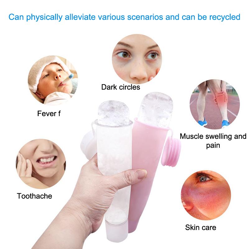 Face Ice Roller Puffiness - 1 adet silikon küp şeklinde buz