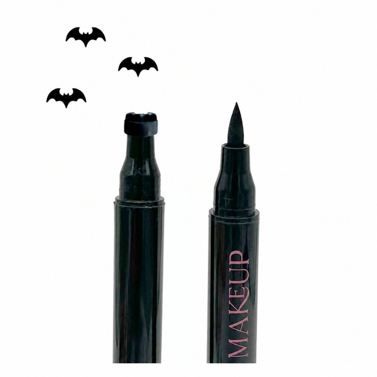 Waterproof Liquid Eyeliner Pen - Cadılar Bayramı Çift Uçlu Damgalı Eyeliner,