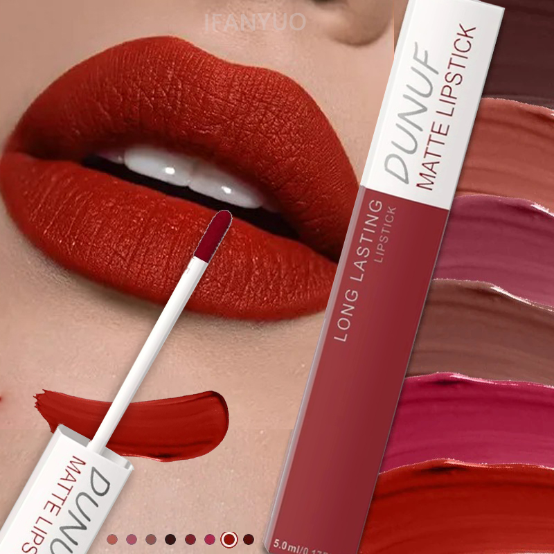 Matte Velvet Lip Tint Long Lasting - Mat Ruj Yapışmaz Kırmızı Nude Su