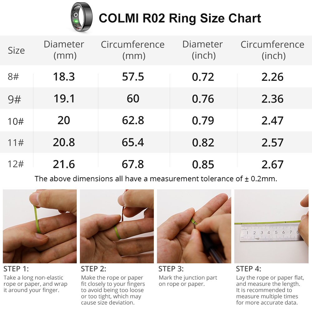 [2024 ] COLMI R02 akıllı yüzük - Health Monitors incelemesi ve fiyatı