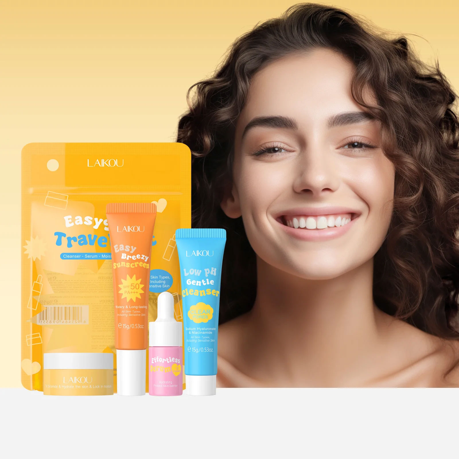 4 ADET Laikou Seramid Seyahat  - Hyaluronic Acid Facial Serum incelemesi ve fiyatı
