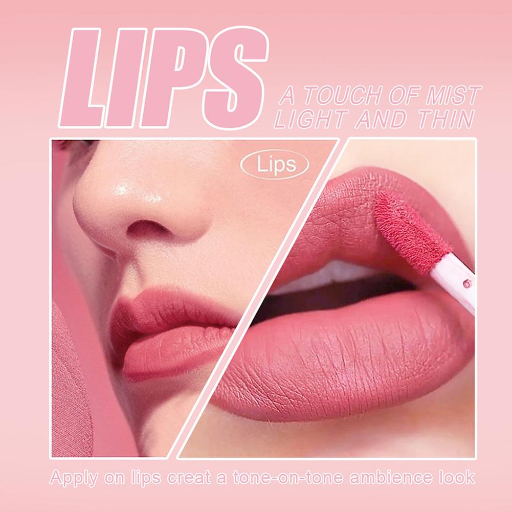 3 adet/takım Çıplak Dudak Parl - Matte Velvet Lip Tint Long Lasting incelemesi ve fiyatı
