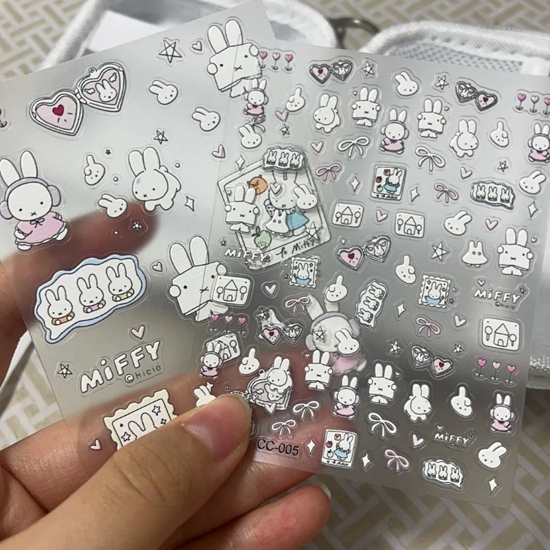 Miffy karikatür tırnak çıkartm - Nail Art incelemesi ve fiyatı