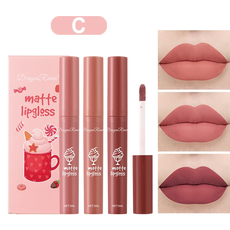 3 adet/takım Kadife Mat Çıplak - Matte Velvet Lip Tint Long Lasting incelemesi ve fiyatı