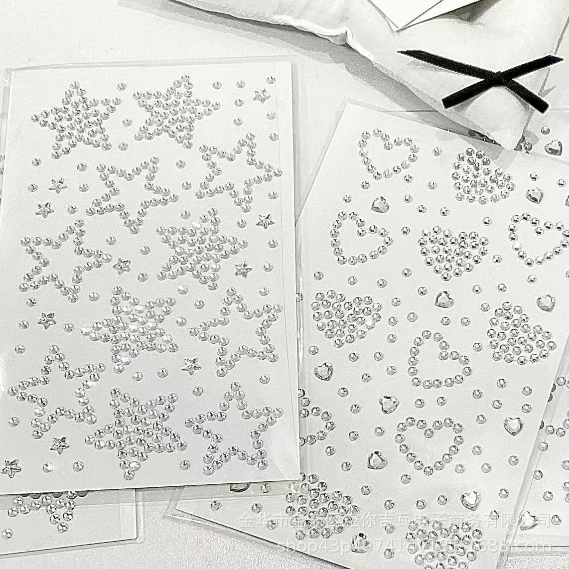 Gümüş Yıldız Kalp Şeklinde Yap - Nail Art incelemesi ve fiyatı